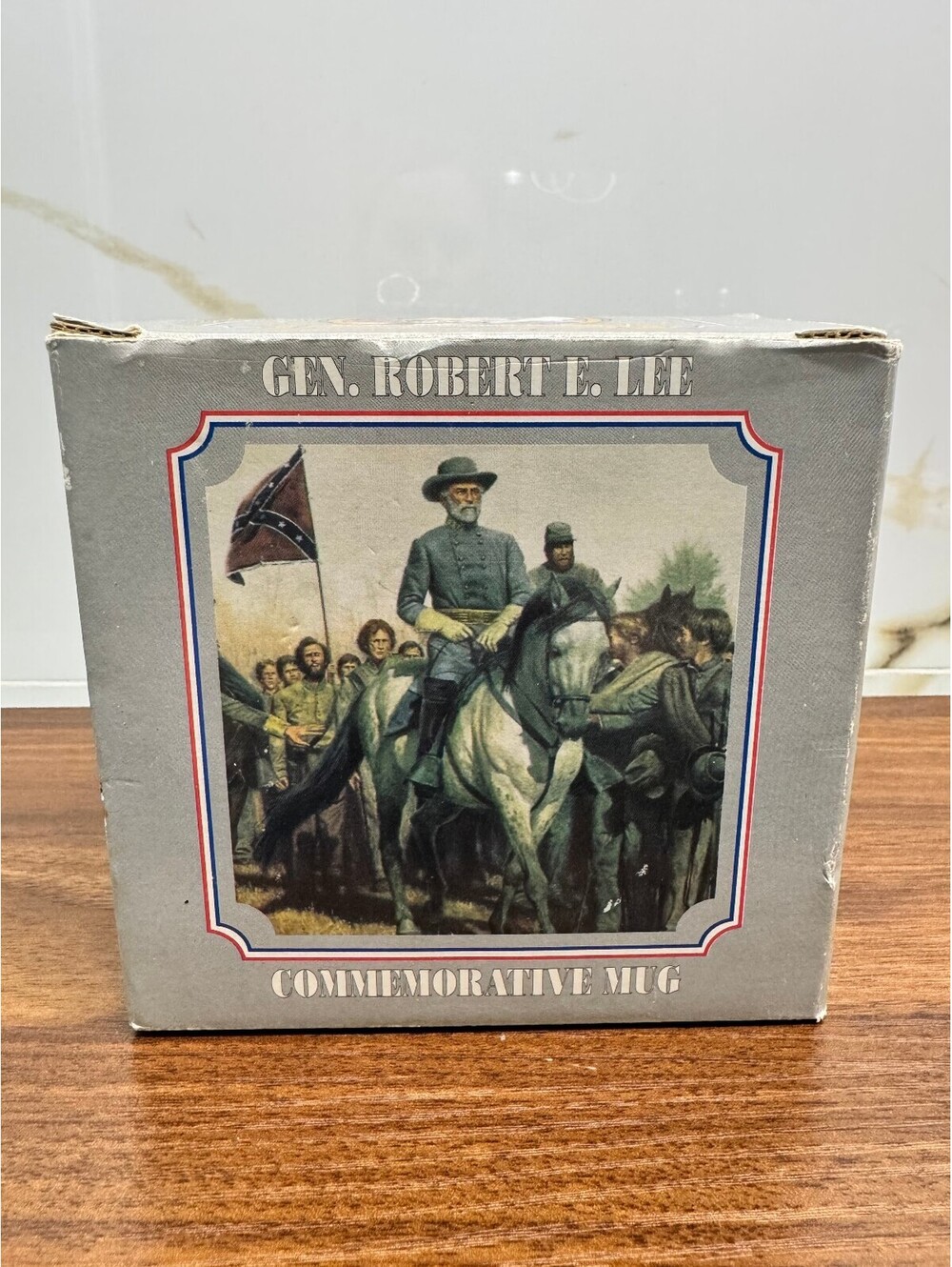 Vintage Gen. Robert E. Lee Commemorative Mug in Original Box Civil War